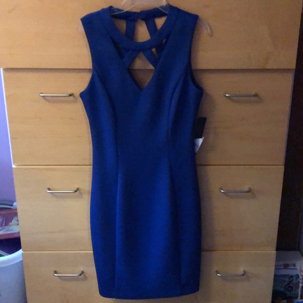 Navy Blue Business Dress